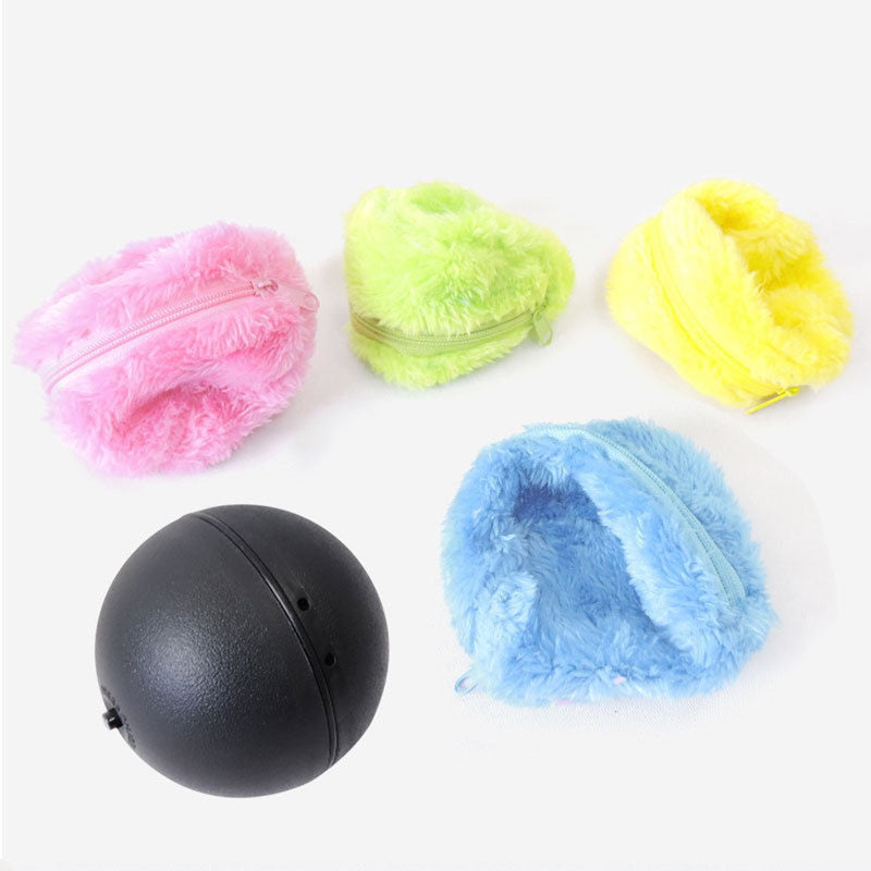 Automatic Pet Plush Ball