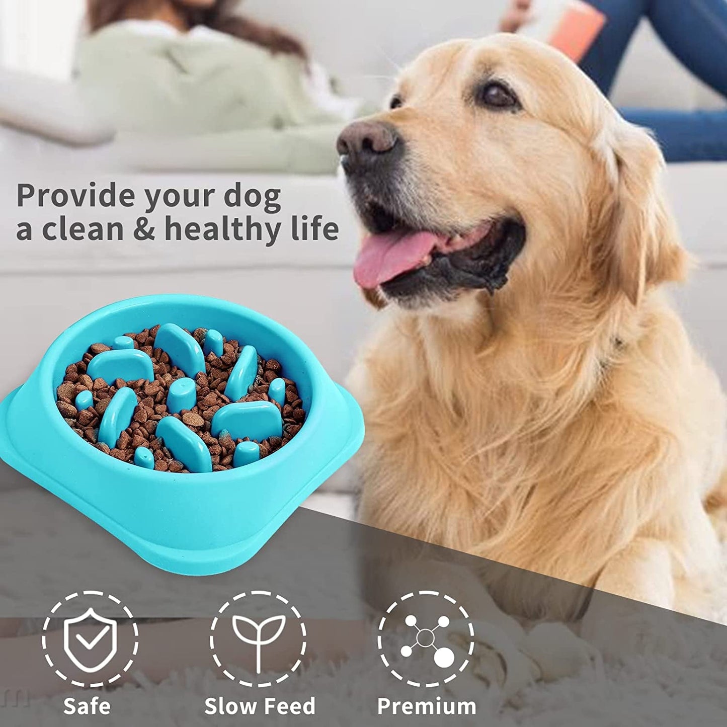 FeederPro™ - Pet Slow Feeder Bowl