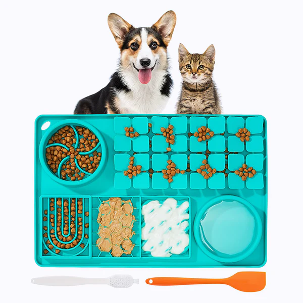 TrickyMat - 4-in-1 Silicone Snuffle & Licking Mat