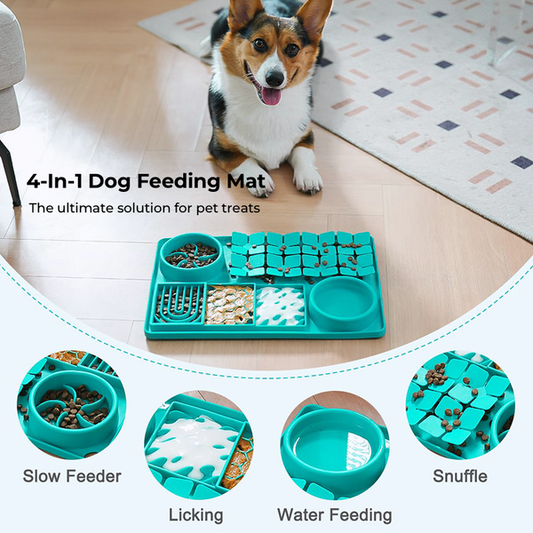 TrickyMat - 4-in-1 Silicone Snuffle & Licking Mat